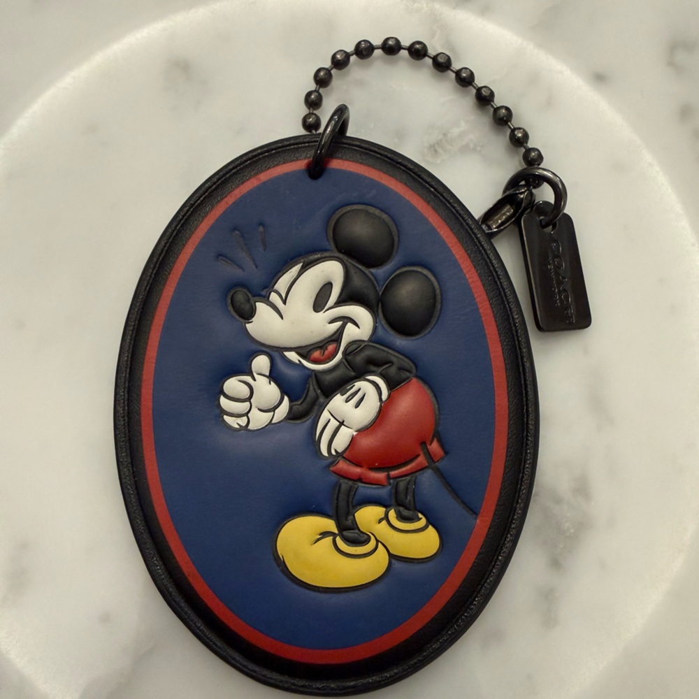 Coach x Disney (✨B1G1 1/2 off) Mickey Mouse Leather Charm